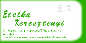 etelka keresztenyi business card